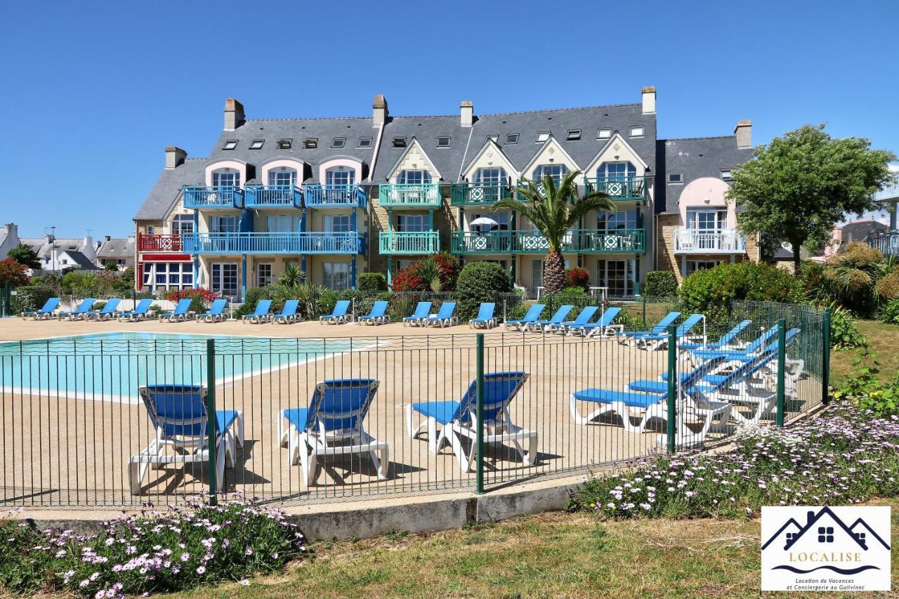 Au Guilvinec Seaside Retreat: Oceanview Comfort with Pool and Garden Exterior photo